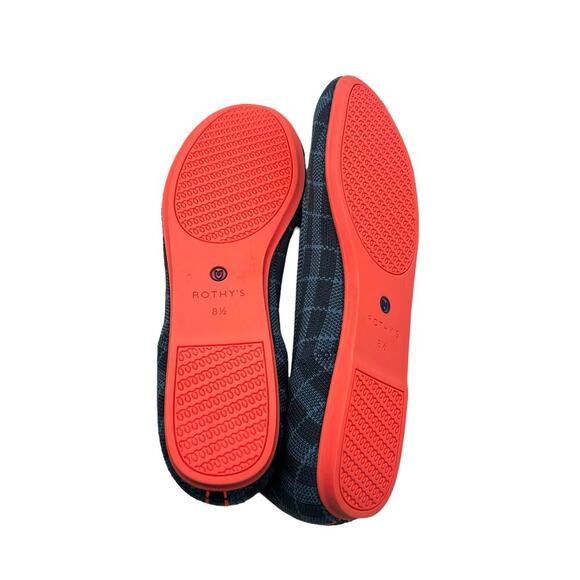 Rothy’s‎ The Flat Indigo Gingham Retired Women’s Size 8.5 - Picture 6 of 9